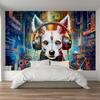 Wallpaper Dog in headphones Abstraction