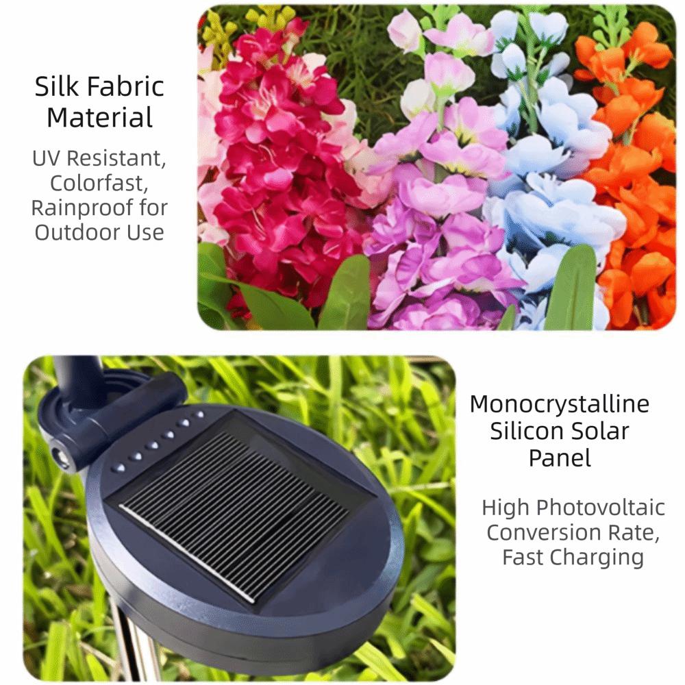 Solar Powered Solar Hyacinth Lawn Lights Waterproof Courtyard Decoration Landscape Lamp Courtyards