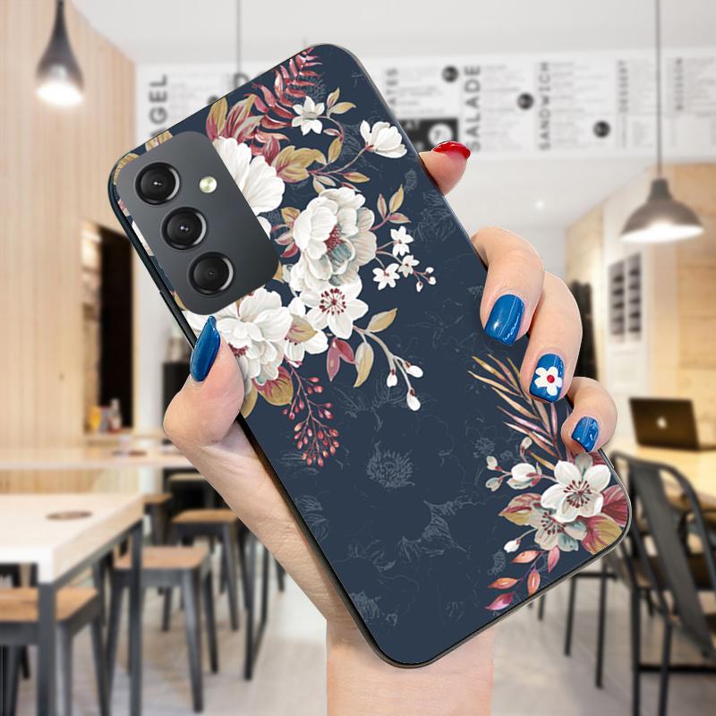 Роскошный чехол для телефона с цветочным узором для iPhone 11 13 Samsung Galaxy A51 A12 Xiaomi POCO Redmi 10 10C, мягкая задняя крышка из ТПУ