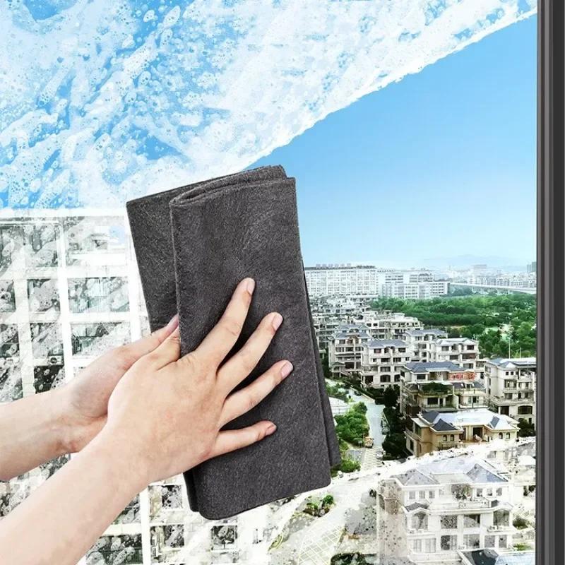 Салфетка из микрофибры для уборки Универсальные полотенца для окон Стекла 1-50 шт. Утолщенная Волшебная Салфетка для Чистки Стекла Без Разводов Многоразовая