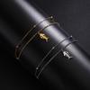 Cazador Cute Cat Kitten Head Bracelet for Women Stainless Steel Animal Double Chain Bracelet on Hand Jewelry Gift Wholesale 2026
