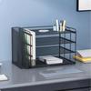 Mesh desk organizer with file compartments,