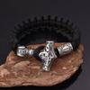 Viking Thor 'S Hammer Bracelet Outdoor Lifesaving Paracord Braided Bracelet Men 'S Bracelet 