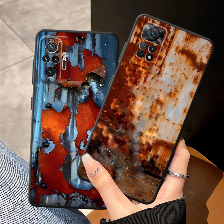 Чехол-бампер Rust Marks для телефона Xiaomi Redmi Note 9s 12S 10S 11 13 12 Pro Plus 10 9 8 Pro 11S