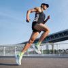 adidas Adizero Boston 12 Облачно-белый Основной черный Зеленая искра