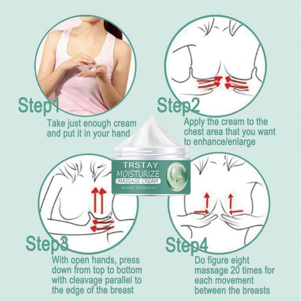 Крем для увеличения груди нежный и не раздражающий, укрепляет кожу, увлажняет и питает ее.