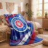 Blackburn Rovers Football Print Flannel Blanket Soft Warm Sofa Bed Throw Blanket For Home Office Bedroom