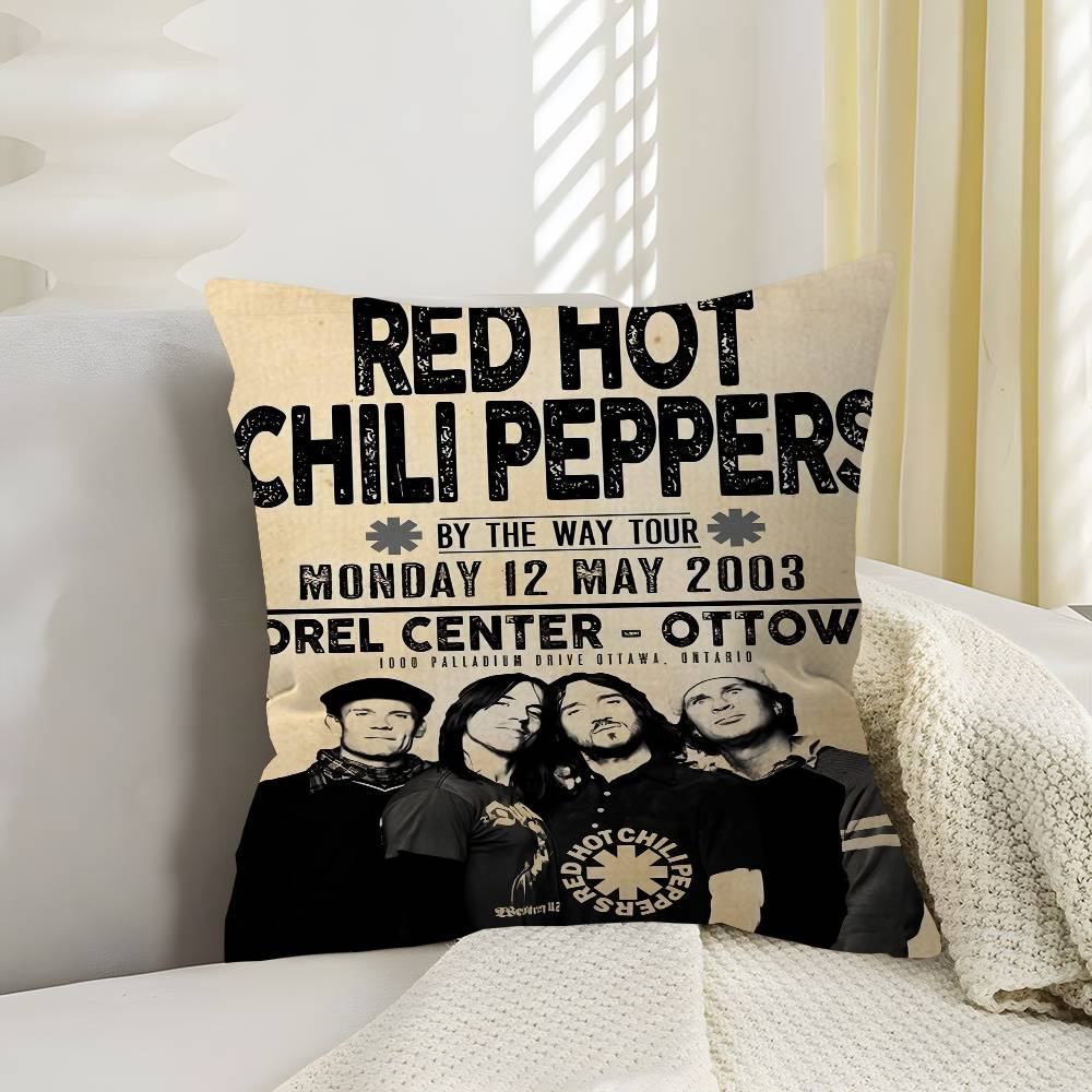 RRed HotChili Peppers Band Personalized Pillow Dust Cover Bedroom Kids Party Decoration Pillowcase Birthday Children Gift