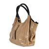 Sac en cuir style serpent Beige