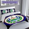 3pcs flag of El Salvador pattern bedding set duvet cover set includes duvet cover &pillowcases, perfect all season bedroom decoration & gift