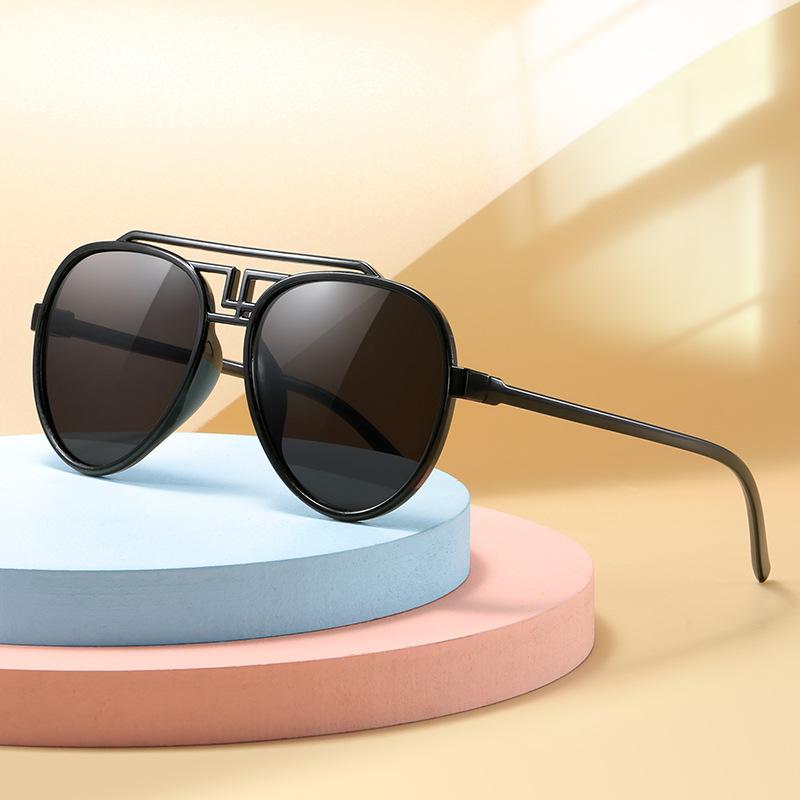 Новые детские солнцезащитные очки, модные солнцезащитные очки для мальчиков и девочек, корейская версия, детские модные вогнутые солнцезащитные очки в иностранном стиле, летние солнцезащитные очки