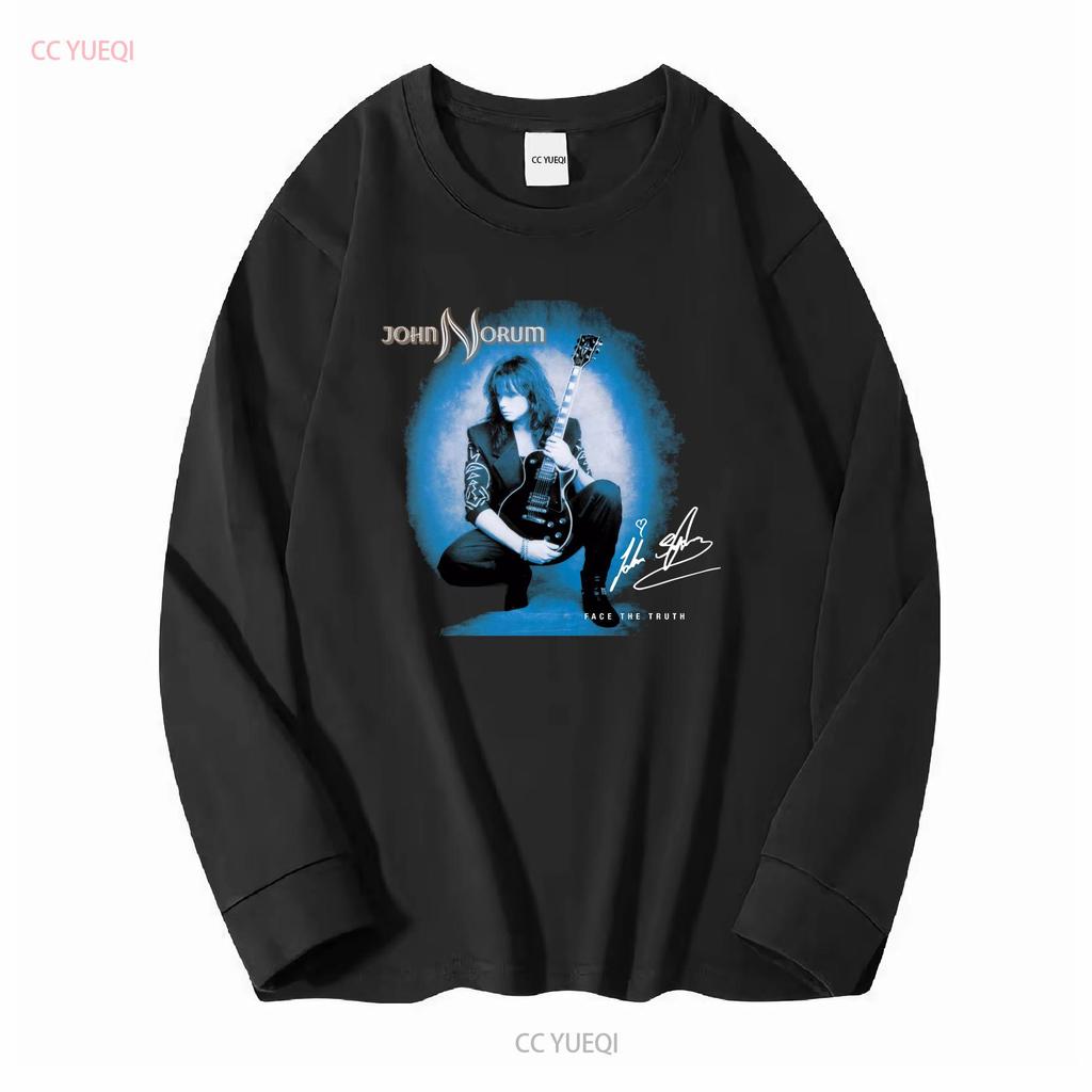 John Norum Face The Truth Signature T Shirt Black Gifl For Fan ZZ630 vintage Washed Comfortable Unisex Top For Everyday Wear