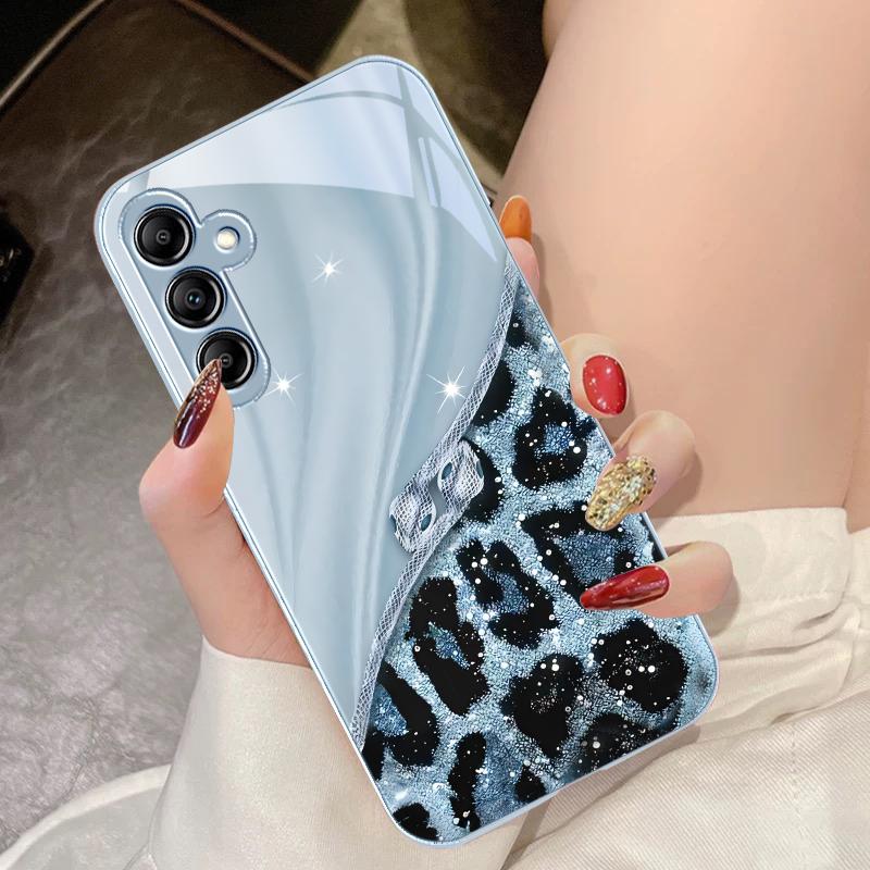 Цветные узоры для стеклянного чехла телефона Samsung Galaxy A14 4G 20 30 52 20S 21S 22 A32 33 34 42 50 51 53 54 70 71 72 73 5G