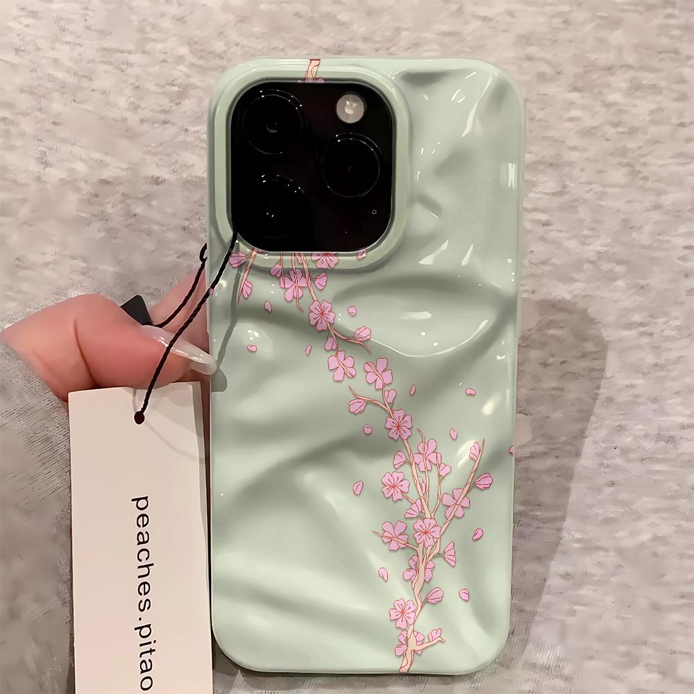 Классический чехол для телефона с узором сливовых цветов для iPhone 17 Air 16 15 14 Pro Plus 13 12 11 17 Pro Max, силиконовый, ударопрочный, мягкий чехол