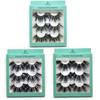 Thick Long Dramatic Handmade 3D Soft Mink Hair Eyelashes Extension 25mm Lashes False Eyelashes
