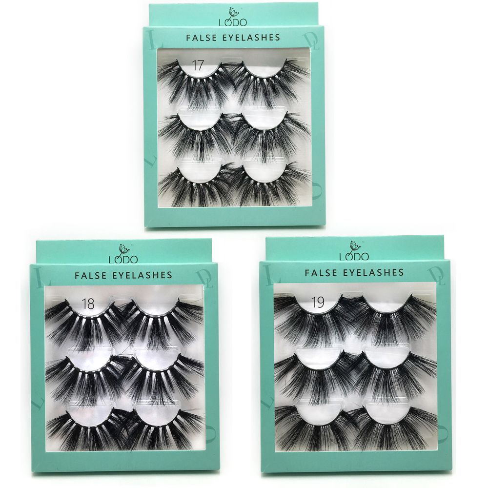 Thick Long Dramatic Handmade 3D Soft Mink Hair Eyelashes Extension 25mm Lashes False Eyelashes