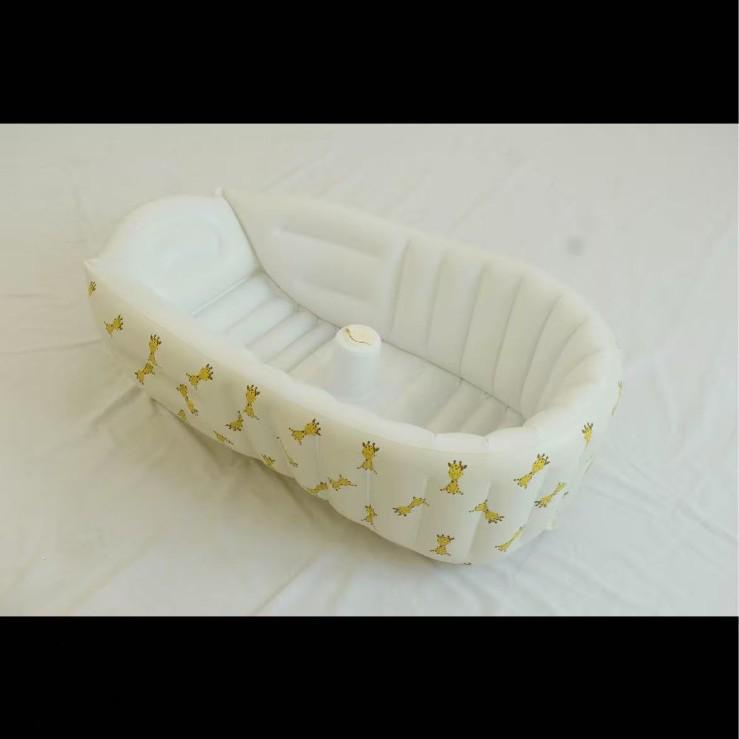 Складная надувная детская ванночка: Сидеть и лежать Раствор для купания новорожденных