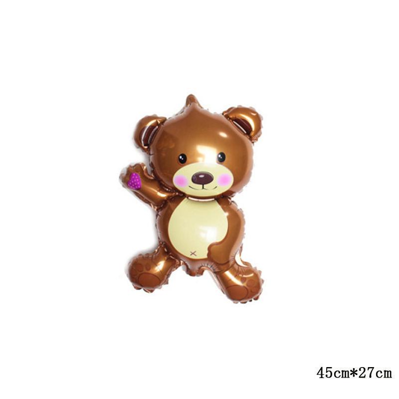 Очаровательные воздушные шары из фольги для вечеринки на День святого Валентина, детские украшения, свадебный медведь, день рождения, мини детский душ, детские игрушки, алюминиевые животные
