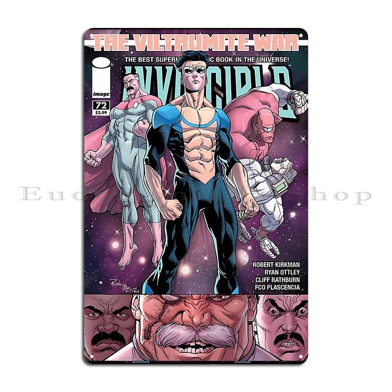 invincible best comic Invincible Manga Style Metal Sign Vintage designer Garage Personalized Living Room Tin Sign Poster
