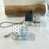 Transparent Base Fidget Keychain Dice Keycap Clicker Pendant Press Toy  Daily Carry