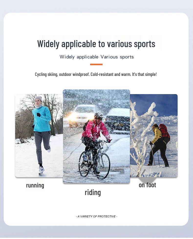 Мужские зимние ветрозащитные утепленные перчатки для велоспорта и мотоцикла