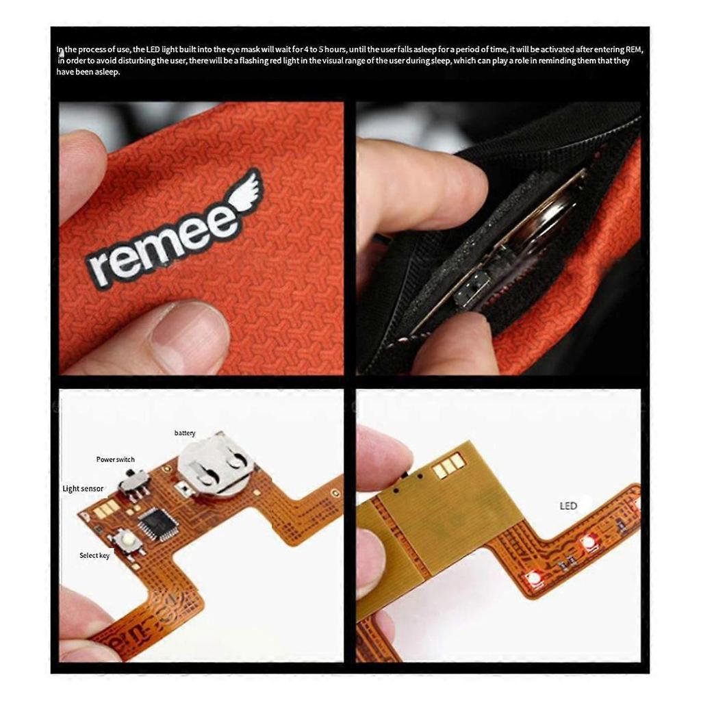 Синий 1 шт. Маска для осознанных сновидений Remee Умная маска для сна с затенением 3D для контроля осознанных сновидений, удобная и регулируемая
