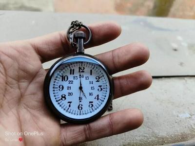 Морские антикварные карманные часы из латуни с коробкой Подарок для случая