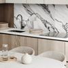 Glued PVC Panel with a Motif Perfect for the Hallway 120x60 cm Marble Pattern with Veins
