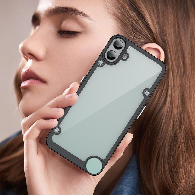 Противоударный чехол для Nothing CMF Phone 1, защитный прозрачный чехол для телефона из ТПУ + акрила