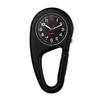 Carabiner Watch Clip Watch Keychain Carabiner Watch Waterproof Luminous Analog Display Pocket Watch Nurse Watch Black Sports Climbing Camping Outdoor