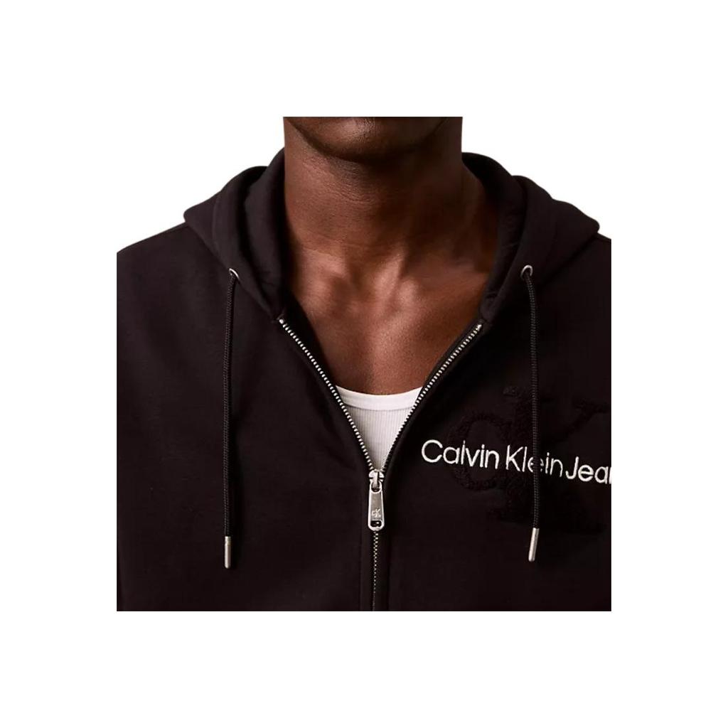 Calvin Klein Минималистичная удобная универсальная толстовка с капюшоном и длинным рукавом, мужская толстовка черного цвета 40EM241-001