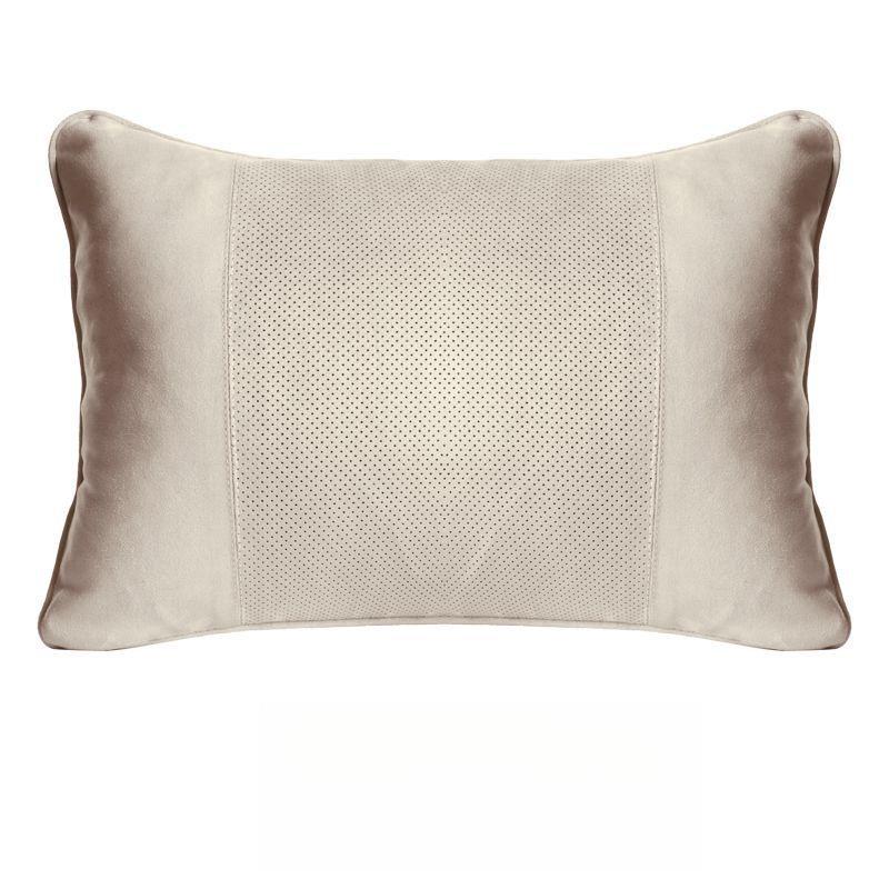 Suede Dupont Cotton Neck and Waist Support Pillow for Tesla and Mercedes-Benz S-Class Maybach