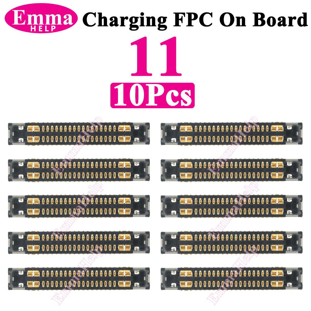 10 шт. Оригинальный разъем FPC док-станции для зарядки для iPhone 13 11 16 Pro Max 14 15 Plus 12 Mini XS Max на материнской плате USB-порт для зарядки