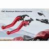 2pcs Red/Black Brake Clutch Levers 6-Position Adjustable CNC Aluminum Brake Lever  For E-Motorcycle