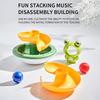 Marble Run Frog Track Toy Kids Cartoon Frog Rolling Ball Tumbler Hand-eye Coordination Toddlers Boys Girls Rolling Bead Frog Track Educational Toy