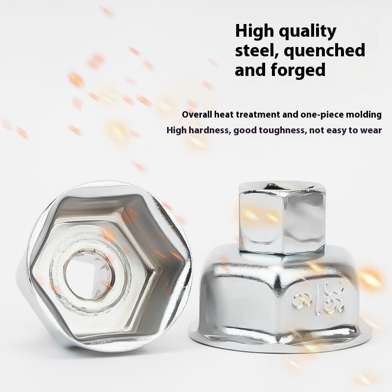 27/32/36 мм Торцевой ключ Автомобильный ключ для масляного фильтра Съемник торцевых головок Подходит для большинства моделей автомобилей Крышки масляных фильтров