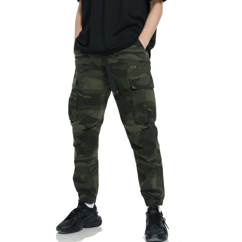 Брюки-карго камуфляжного цвета, мужские осенние многокарманные рабочие комбинезоны, повседневные брюки из хлопка для отдыха, спортивные брюки