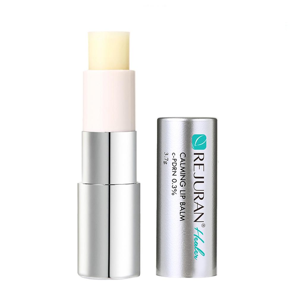 Rejuran Успокаивающий бальзам для губ Healer 3,7 г, c-PDRN и ингредиенты с маслом ши обеспечивают достаточное количество питательных веществ и увлажнения для сухих и потрескавшихся губ.