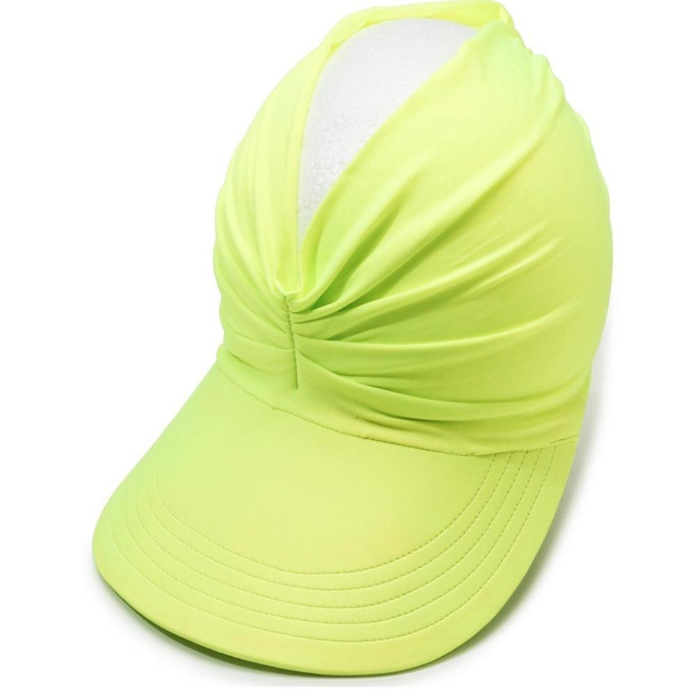 Anti-UV Women Sun Protection Hats Large Hollow Top Baseball Caps Empty Top Sun Hat For Summer