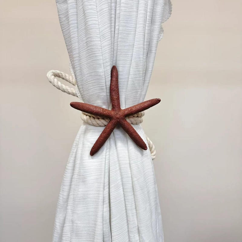 Высококачественные подхваты для штор в виде морских звезд, веревка для подвязывания штор, держатели для штор, подвязки, декор комнаты, скандинавские украшения для спальни, подхваты для штор