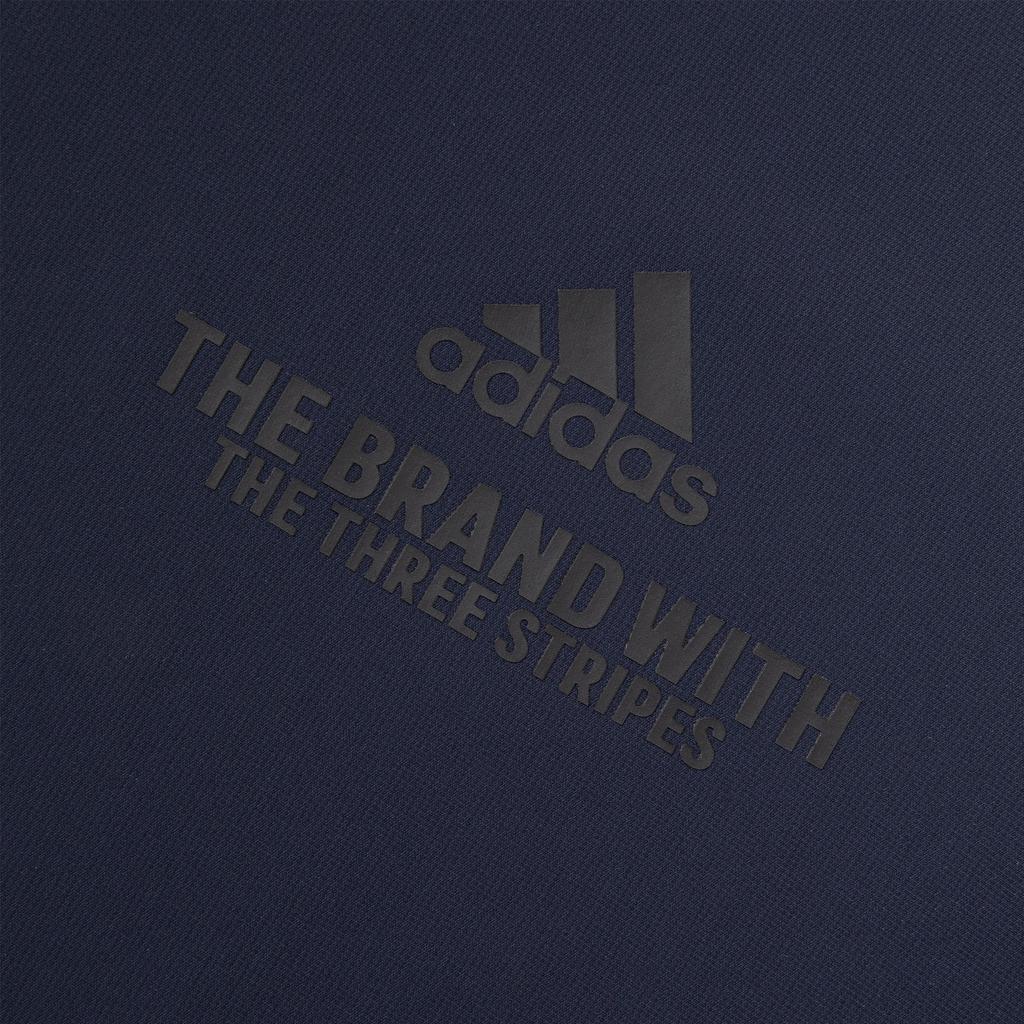 Adidas Крутая однотонная футболка для спорта на открытом воздухе, повседневная, для здоровья, с круглым вырезом, с коротким рукавом, мужская футболка, темно-синяя JD5750