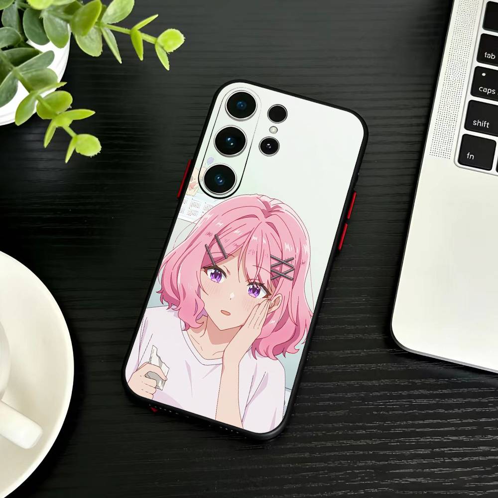 Чехол для телефона с аниме D-Watanare для Samsung S26, S25, S24, S23, S22, S21, S20, Ultra, Plus, FE Черный мягкий чехол
