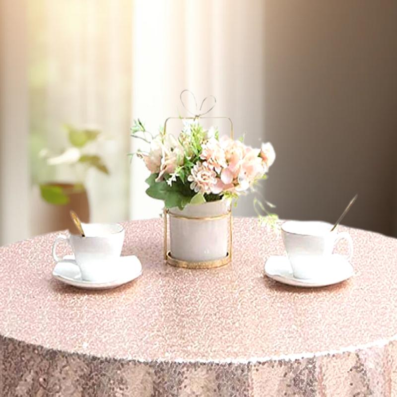 Вышитая пайетками скатерть для обеденного стола, блестящий реквизит для фотографий, украшения