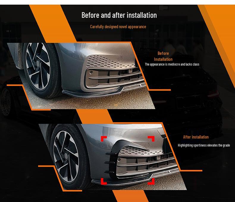 Volkswagen ID.3 2019-2022 Front Bumper Air Vent Grille Wind Deflector Car Sticker Trim