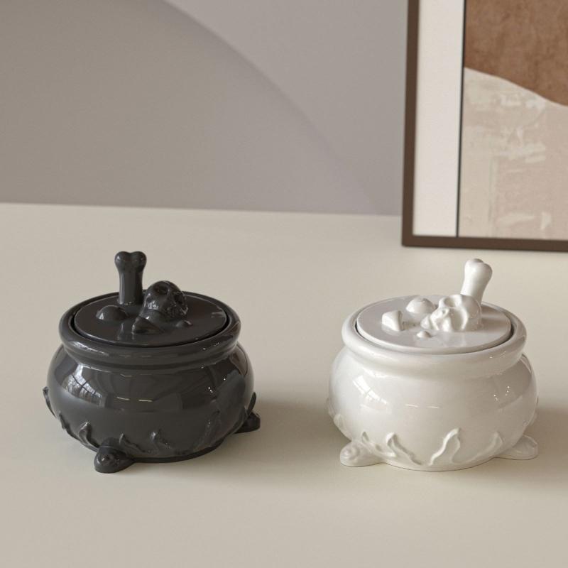 Силиконовые формы в виде черепа Инструмент для Хэллоуина Контейнер для хранения конфет Формы с гладкими поверхностями Силиконовая текстура