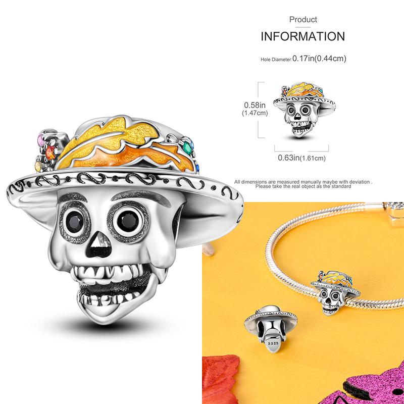 Медные Рождественские Хэллоуин Тыква Подвески Шармы Бусины Подходят для Оригинального Браслета Ожерелья для Женщин Сделай Сам