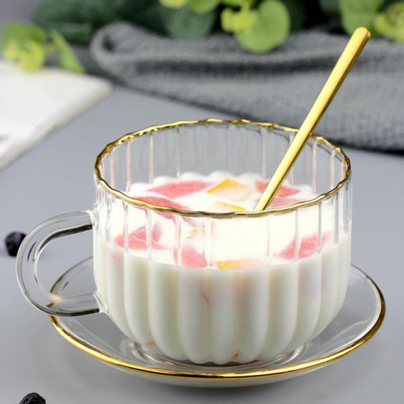 Household Handle High Temperature Resistant Large Capacity Glass Phnom Penh Pumpkin Milk Coffee Breakfast Cup