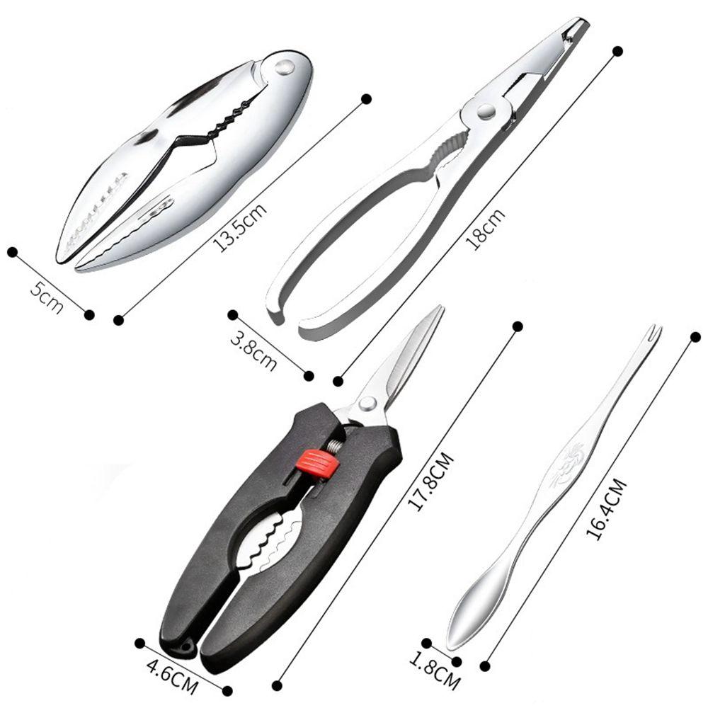 Clamp Pliers Lobster Clip Peel Shrimp Crab Tool Set Seafood Tool Crab Crackers Kitchen Gadgets