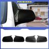 For Toyota Highlander 2008-2013 Car Rearview Side Mirror Cover Horn Wing Cap Exterior Door Case Trim Carbon Fiber Black