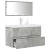 VidaXL 3-piece Bathroom Furniture Set Concrete Grey, Bathroom Cabinet, Toilet Storage Cabinet, 3324918